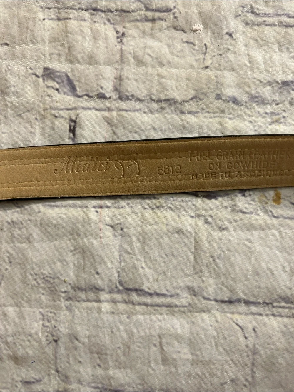 MEDICI FULL GRAIN LEATHER ON COWHIDE VTG & NAVY/TAN STRETCH CROC MEN BELTS